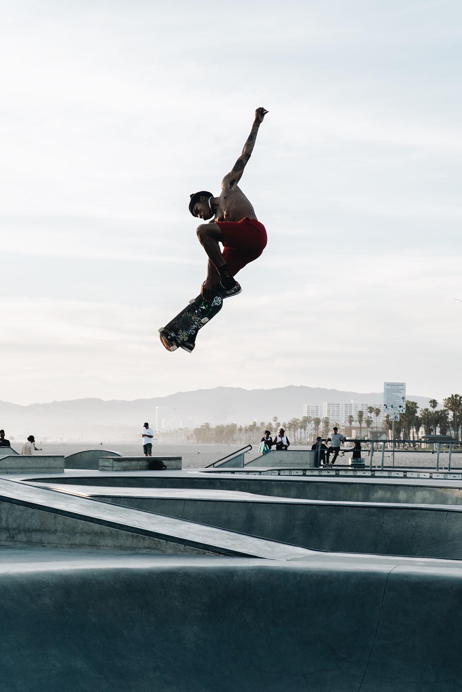 Skater in der Luft